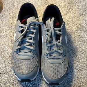 Nike Gray Sneakers with Breathable Mesh and Cushioned Sole